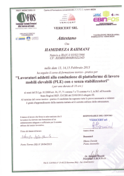 Certificazione PLE R.H. Impianti